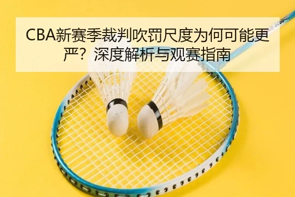 CBA新赛季裁判吹罚尺度为何可能更严？深度解析与观赛指南