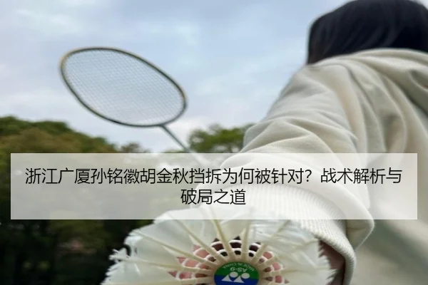浙江广厦孙铭徽胡金秋挡拆为何被针对？战术解析与破局之道